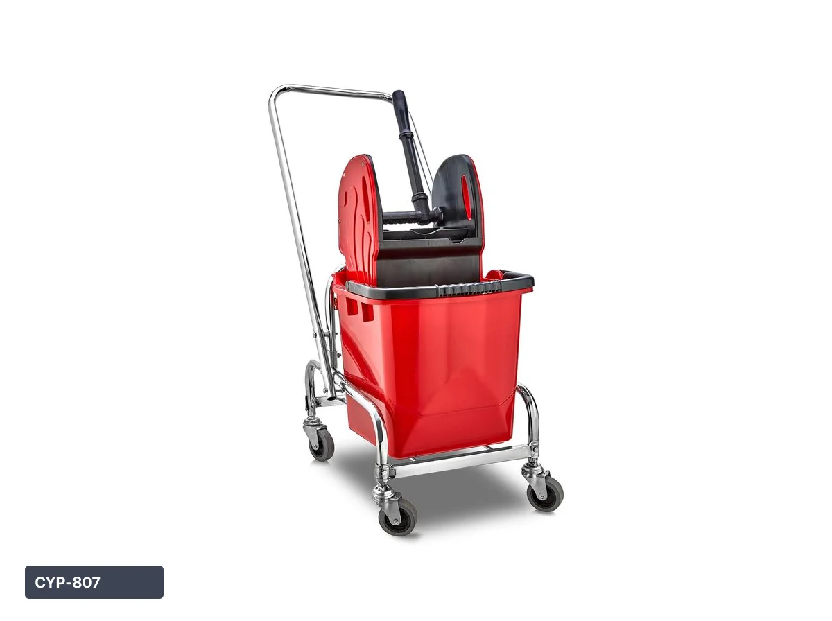CYP-807 | Krom Tek Kovalı Temizlik Seti Plastik Presli